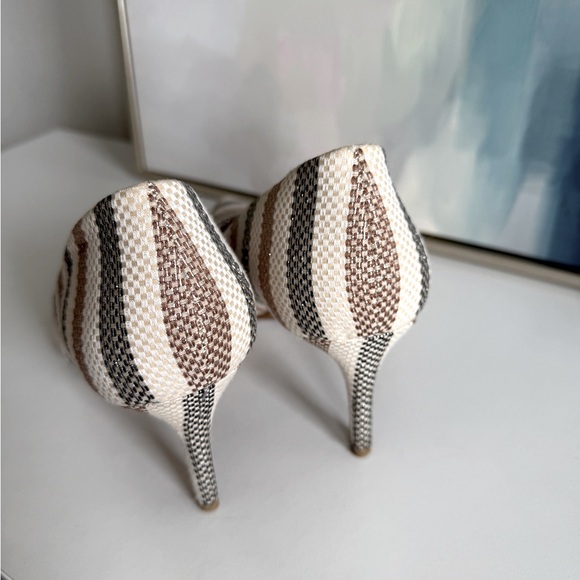 ALFANI Womens Coral Woven Padded Jeules Pointed Toe Stiletto Slip On Pumps - Picture 4 of 5